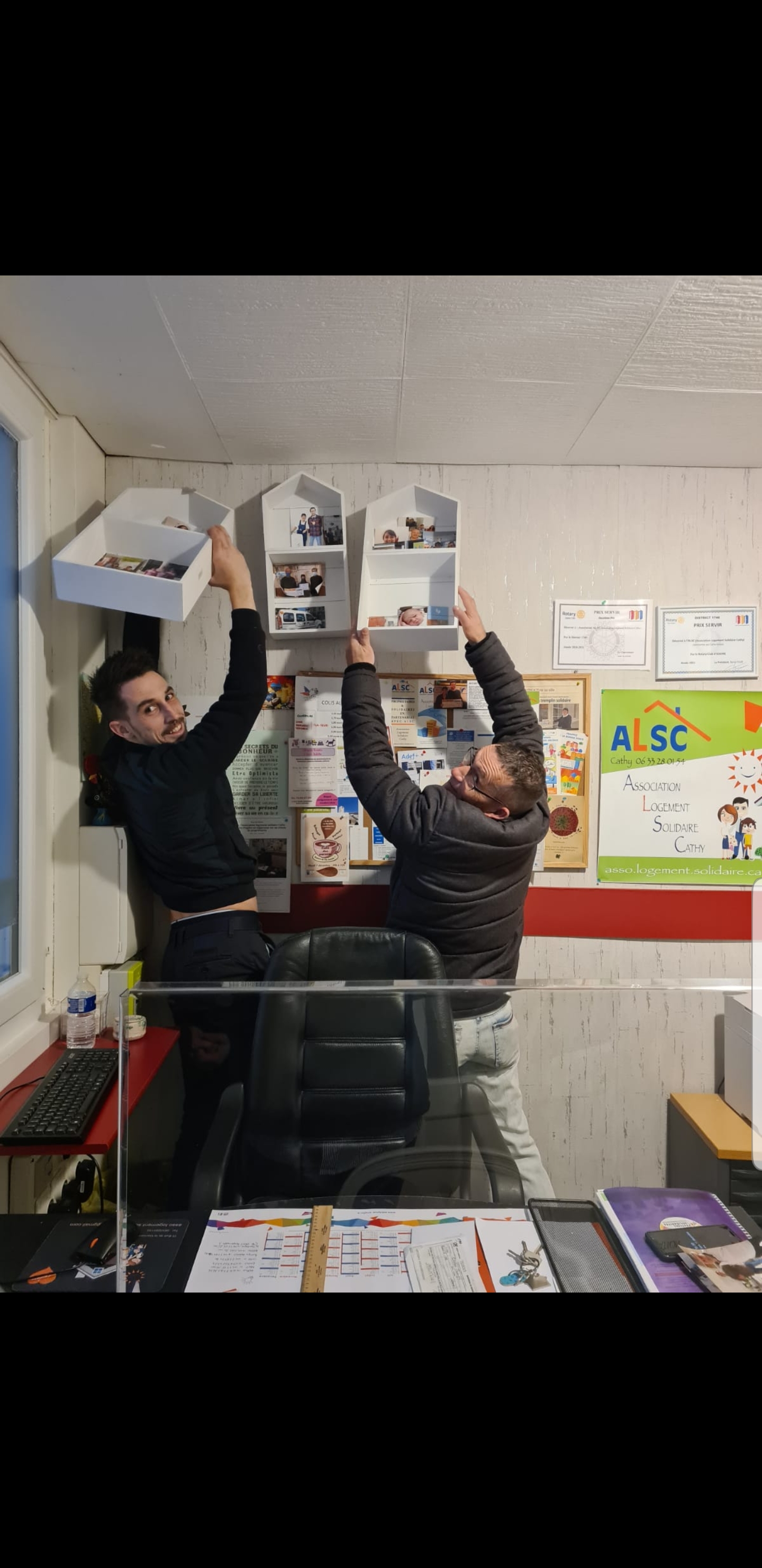 Bureau de Melvin et Fred